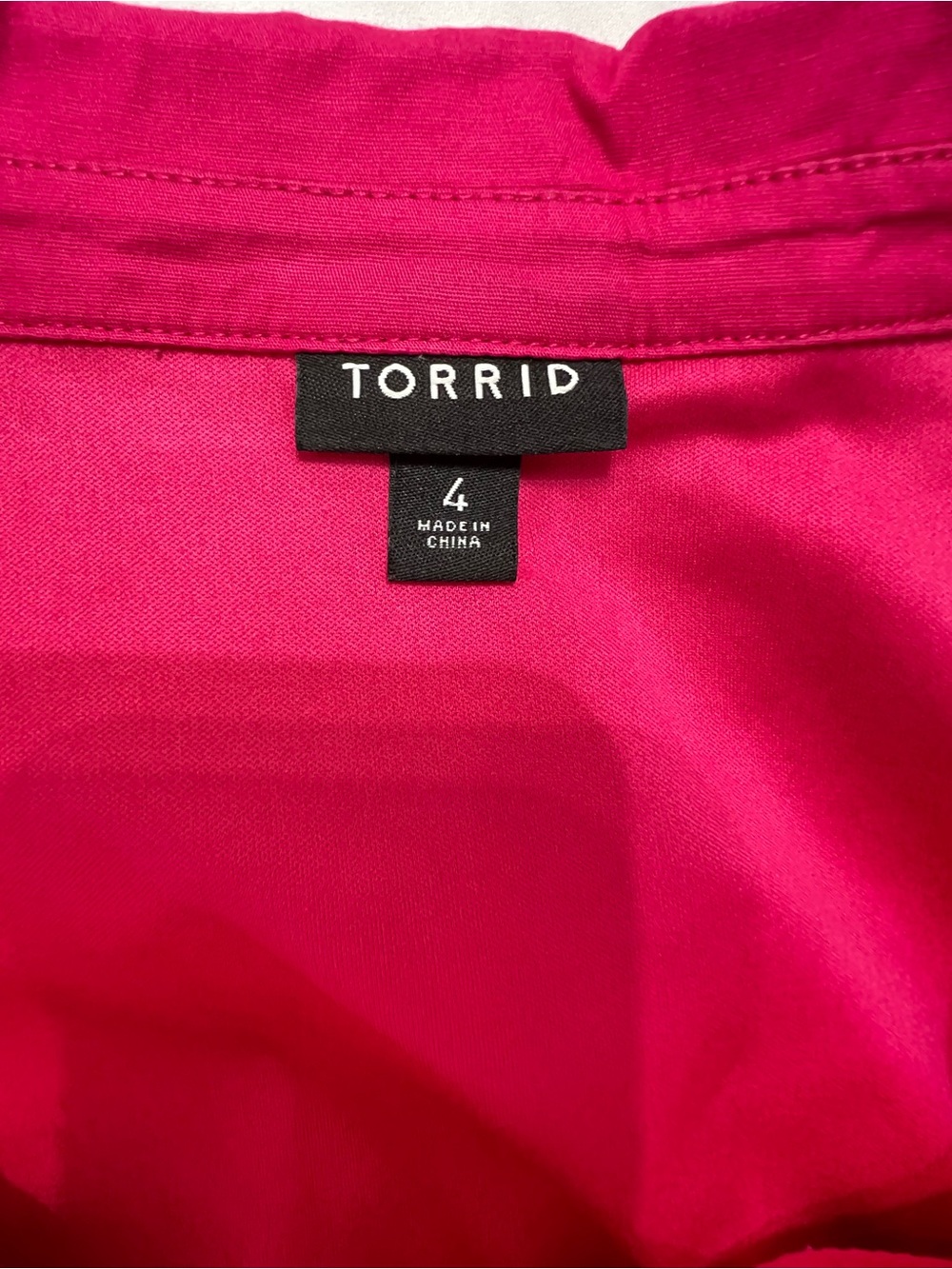 Torrid Fuchsia Pink Sleeveless Button Front Shirt Dress Belted Plus Size 4X - Picture 9 of 11